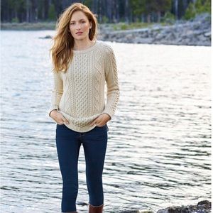 L.L. Bean Signature Collection fisherman tunic sweater